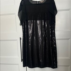 RW&CO. Black Sequin Mini Dress